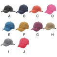 thumbnail image 3 of Cotton Baseball Cap Solid Color Dome Replacement Breathable Easy Matching Outdoor Adjustable Sunproof Hat Headgear Dark Blue, 3 of 9