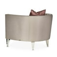 thumbnail image 6 of Michael Amini Linea Matching Accent Chair - Metallic/Silver Mist, 6 of 14