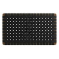 thumbnail image 3 of Sparta Weave Wall-Mount Vegan Leather Twin Headboard in Walnut Black, 3 of 8