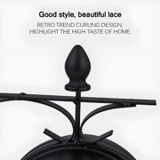 DESIGNICE 2026 New Two-Sided Station Clock Double-Sided Wall Clock Retro Grandfather Clock Vintage Antique-Look Bracket Hanging Decorative Clock for Garden Indoors, Clock 12.12 * 7.5 Cm