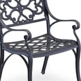 thumbnail image 3 of Homestyles Sanibel Chaise Extérieure en Aluminium Paire en Noir, 3 of 24