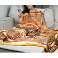 thumbnail image 6 of Bitcoin Cryptocurrency Round Fleece Throw Blanket | 60 Inches, 6 of 7