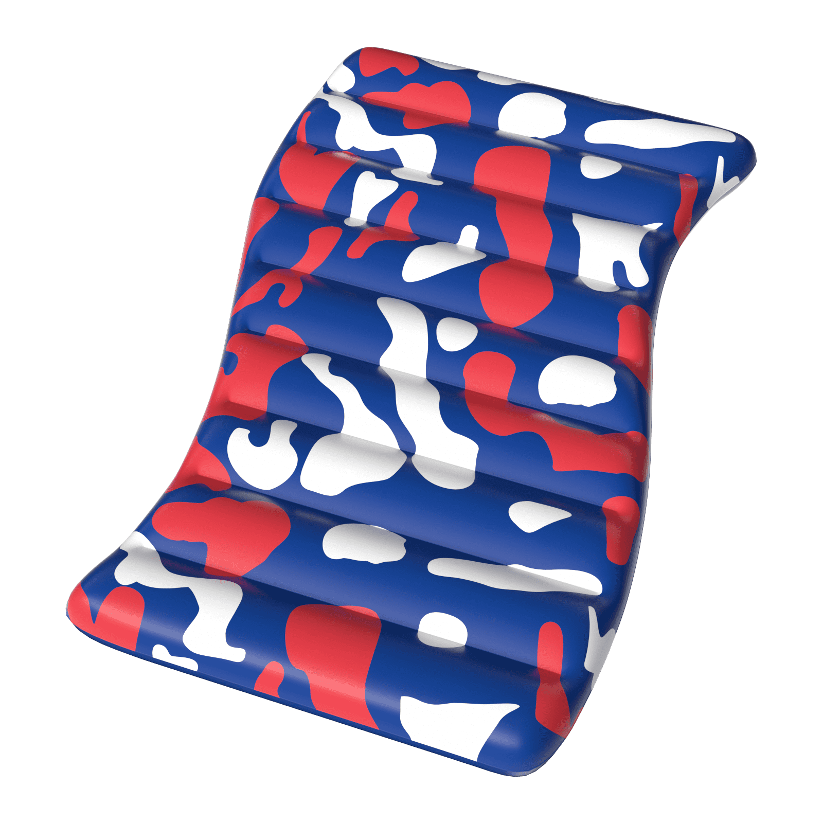 Koolwaves Red, White and Blue Inflatable Pool Lounger, Ages 8 & up, Unisex