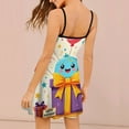 thumbnail image 2 of Happy Birthday Cute Cartoon Scene! Summer Dresses For Women A-line Dress Sleeveless Dress, 2 of 6