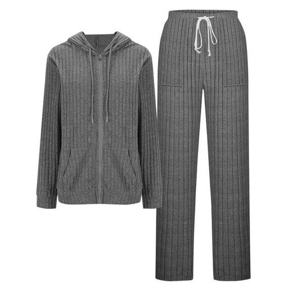 Fewfanhot 2 Piece Lounge Set Women Sweatsuit Outfits Hoodie Sweatshirt & Joggers Sweatpants Set Tracksuit