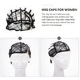 thumbnail image 3 of Wig Caps Mesh Net Wig Caps Weaving Hair Net for Wig Close End Fishnet Wig Cap (Black), 3 of 5