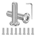thumbnail image 1 of Kit de tornillos de cabeza plana de 10 piezas, M8x30mm, sujetador de acero inoxidable 304 con llave hexagonal, 1 of 7