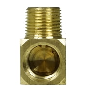 Legines Brass Street Tee Fitting - 1/8" NPT Female X Male X Female, Barstock Tee For Air, Oil, Gas