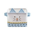 thumbnail image 1 of Desktop Storage Basket Cat Shape Waterproof Organizer Canvas Fabric Toy Cosmetic Jewelry Sundries Office Storage Box, 1 of 9
