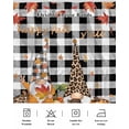 thumbnail image 5 of Gnome Pumpkin Bed Skirt Fall Sunflower Maple Leaf Black Plaid Bed Skirts Queen Size 16 Inch Drop, Wrap Around Dust Ruffle&nbsp;Bedskirt with Adjustable Elastic Belt for Queen Size Beds, 5 of 7