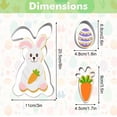 thumbnail image 3 of 8" Bunny Cookie Cutter, 3.15" Egg, Carrot, Cookie Cutter Set, Cookie Cutters Mol, 3 of 6