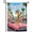 C, variant on XaaKee, Garden Flags, Retro Sunset Drive Pop Art Print, Double-sided High-quality White Linen, Yard Flags For Outside Clearance, 12x18Inch