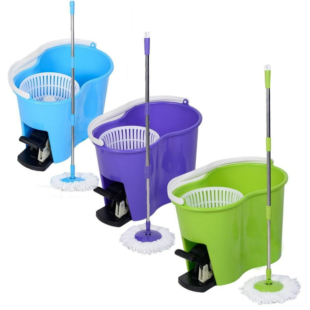 360 Degree Spin Mop and Bucket Set with FREE 2 mop QTY 1 Walmart
