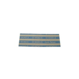 Automatic Coin Wrapper Roll for Coin Wrapping Machines, Nickels, $2.00, Kraft/Blue, 2,000/Roll, 8 Rolls/Carton Automatic Coin Wrapper Roll for Coin Wrapping Machines, Nickels, $2.00, Kraft/Blue, 2,000/Roll, 8 Rolls/Carton