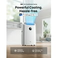 thumbnail image 6 of Dreo 12,000 BTU ASHRAE (8,000 BTU DOE) Portable Air Conditioners, Covers up to 350 Sq. Ft., Drainage-free Cooling, 46dB Quiet, APP/Voice/Remote, 24h Timer with Fan & Dehumidifier, Smart AC for Room, 6 of 10