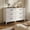 White, variant on White Dresser, Lofka 6 Drawer Dresser for Bedroom, Chests of Drawers for Living Room, White+Rustic Brown