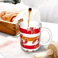 thumbnail image 3 of Yiaed Red Lobster Print Ceramics Coffee,Large Handle Design,Extra Large Tea and Coffee Cup for Office and Home Mugs, 3 of 6
