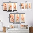 thumbnail image 4 of Designart "Minimalist Harmony in Peach and Yellow VII" Minimalism Wall Art Set Of 3 - Peach Minimalism Canvas Set For Living Room Decor, 4 of 7