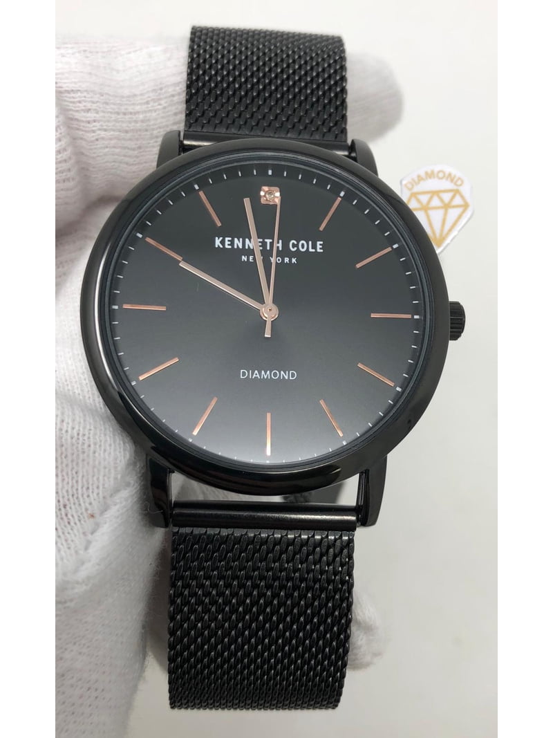 Kenneth Cole Black Dial Silver Mesh Watch Kenneth Cole Chronograph Black Dial Silver Tone Mesh Men main image 4