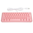 thumbnail image 4 of Octpeak HXSJ V700 RGB Backlit Keyboard Gaming USB 61 Keys Wired Mechanical Illuminated Gamer Pink,Gamer Keyboard, 4 of 8