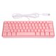 thumbnail image 1 of V700 RGB Teclado retroiluminado Gaming USB 61 teclas Cableado Mecánico Iluminado Gamer Rosa, 1 of 8