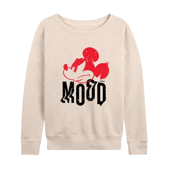 Disney - Mickey & Friends - Angry Mickey - All Day Mood - Women's Lightweight French Terry Long Sleeve Shirt