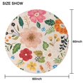 thumbnail image 6 of Bright Pioneer Flower Round Tablecloth 60"x60",Wrinkle Wipeable Table Cloth for Kitchen Dining Room Picnic Patio Party, 6 of 6