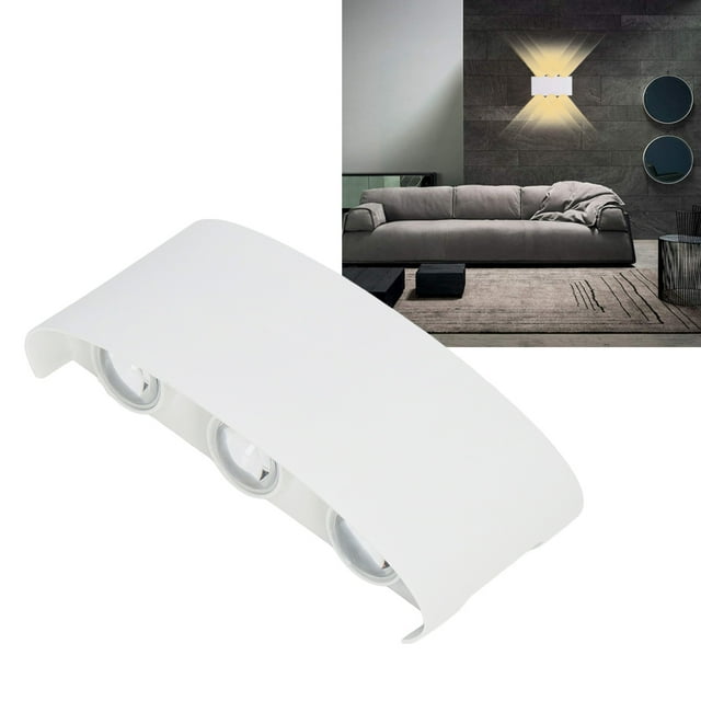 Lámpara De Pared Moderna, 90-265 V, Resistente Al Agua, aleación De Aluminio, Luz De Pared Moderna, 6 Cuentas LED Para Tiendas