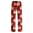 thumbnail image 4 of Hearthz Christmas Pajama Pants Women Winter Soft Elastic Waist Pijama Pants Warm Cozy Xmas Pj Bottoms Lounge Pants Pajama Pants, 4 of 7