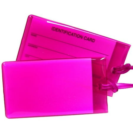 Conair Jelly Luggage Tag, Magenta, 2-PK - TS03MAJ6