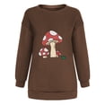 thumbnail image 3 of Hvot&aat Mushroom Graphic Sweatshirts Funny Cute Casual Long Sleeve Shirts Lightweight Crewneck Pullover Fall Fashion Blouses, 3 of 7