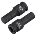 thumbnail image 1 of Unique Bargains 8mm Impact Hex Bit Socket, 1/4' Square Drive 35mm Length CR-MO Metric Sizes 2 Pack, 1 of 5