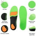 thumbnail image 3 of Gustave Unisex Plantar Fasciitis Insoles, Arch Support Shoe Inserts for Flat Feet, Foot & Heel Pain and Over-Pronation for Comfort & Relief "Green,XS", 3 of 11