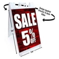 thumbnail image 2 of Sale 5 Percent Off (24" X 36") Standard A-Frame Signicade, Includes Decal Applied To Stand, 2 of 4