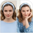 thumbnail image 2 of Blue Women Knotted Headbands, Knotted Fashion Hairbands Non-Slip Wide Elastic Hair Accessories, 2 of 4