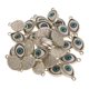 thumbnail image 4 of 30 amuleto de aleación con forma de ojo malvado para hacer joyas, collares y pulseras. Plata, 4 of 6