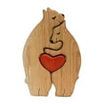 thumbnail image 3 of Bear Family Wooden Art Puzzle,Wooden Bear Jigsaw Sculptures, Educational Toy, Wooden Decoration for Birthdays Gift for Family, 3 of 10