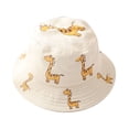 thumbnail image 2 of Women's Bucket Hats 1-4Y Baby Sun Hat Anti-Uv Giraffe Pattern Summer Boys Girls Kids Children Women's Accessories Bucket Hats, 2 of 4