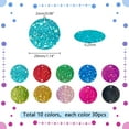 thumbnail image 2 of 1set 300pcs 10 colors Large Sequins for Crafts 29mm Loose Glitter Foil Sequins Flat Round Sequin Paillettes Bright Flake for Christmas Birthday Wedding Festival Party DIY, 2 of 6