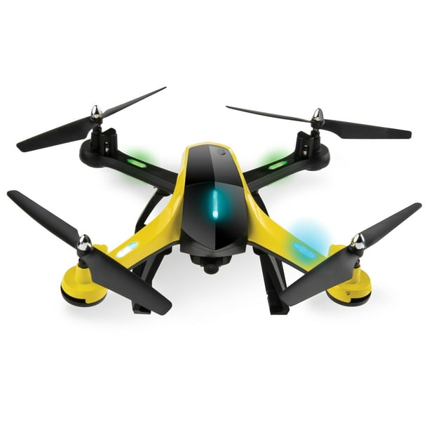 Vivitar VTI Skytracker GPS Aerial Camera Drone, 1000ft Range, Live Streaming, and Yellow, sized 12" x 5" 11.5" - Walmart.com