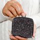 thumbnail image 3 of 1pc Fashion Sequins Short Purse Lady Zipper Purse Girl Mini Storage Pouch, 3 of 3