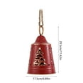 thumbnail image 2 of Large Red Christmas Bells Iron Holiday Ornament, 11x7x7 Inch Big Tree Door Decor, Festive Decoration, 2 of 6