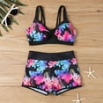 2024 New European and Foreign Trade Swimsuit for Women Printed Split ...