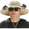 thumbnail image 1 of Sombrero de ventilador solar Laviscent, ventilador solar de ala ancha, sombrero de pesca al aire libre, solar y de carga, sombrero con ventilador incorporado, 1 of 7