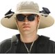 thumbnail image 1 of Sombrero de ventilador solar Laviscent, ventilador solar de ala ancha, sombrero de pesca al aire libre, solar y de carga, sombrero con ventilador incorporado, 1 of 7