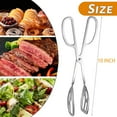 thumbnail image 2 of Kiibsot 2 Pack Serving Tongs Buffet for Kitchen Cooking 10 Inch Stainless Steel Salad Tongs Serving Utensils for Wedding Party Catering, 2 of 6
