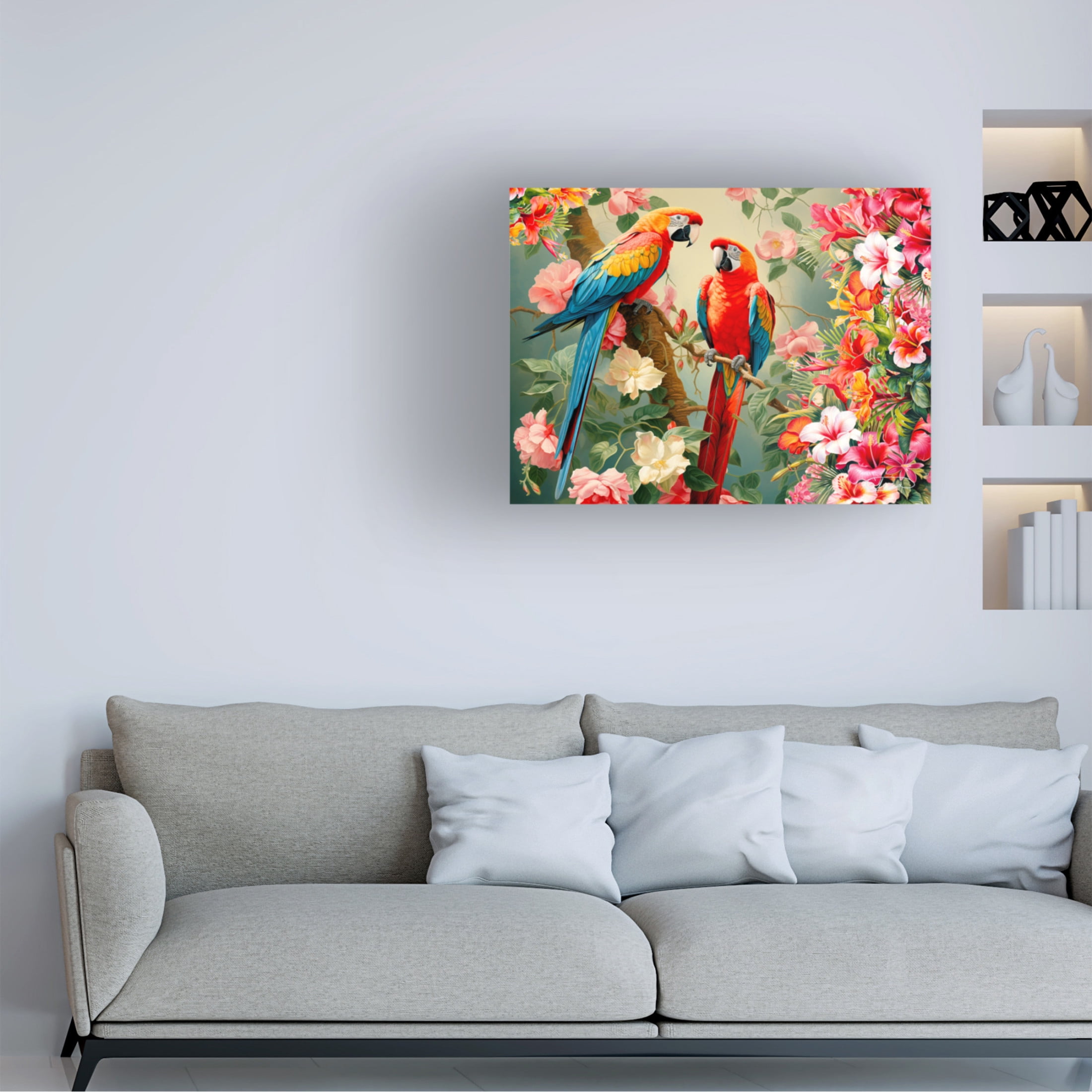 Canvas Wall Art - Stewart 'Paradise' Wall Art for Living Room, Bedroom, or Office Décor by Trademark Fine Art - 32 x 24 Inches