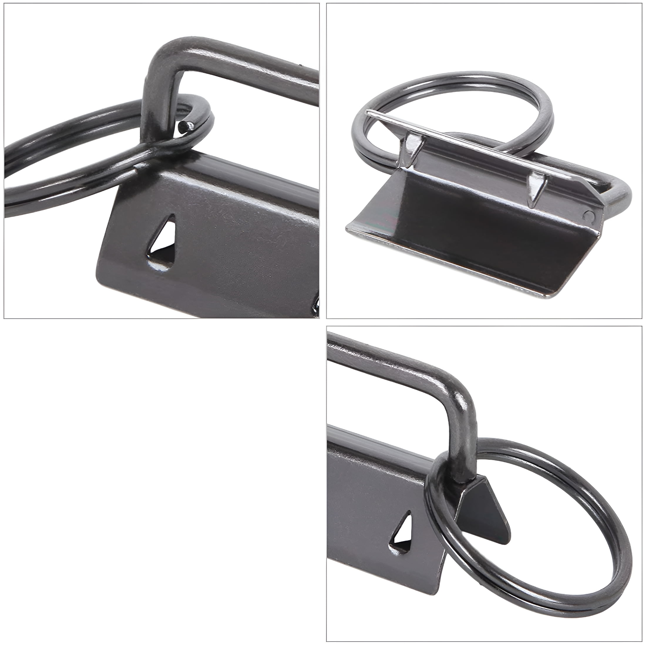 ZHZFKQ 2026 New 100 Pcs Wristlet Hardware, 1 Inch Key Fob Hardware for Keychain, Key Lanyard and Key Chain Making Hardware Supplies for Diy, Crafting, Gifts, Key Organization