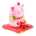 thumbnail image 2 of 2 juegos de adornos de coche modelo Neko Shaking Hands Cat, rosa + amarillo Sunnimix Maneki Neko Car Ornament, 2 of 7
