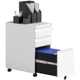 thumbnail image 1 of Vinsett 3 Drawer File Cabinet Steel Filing Cabinet A4 Legal Letter White, 1 of 10